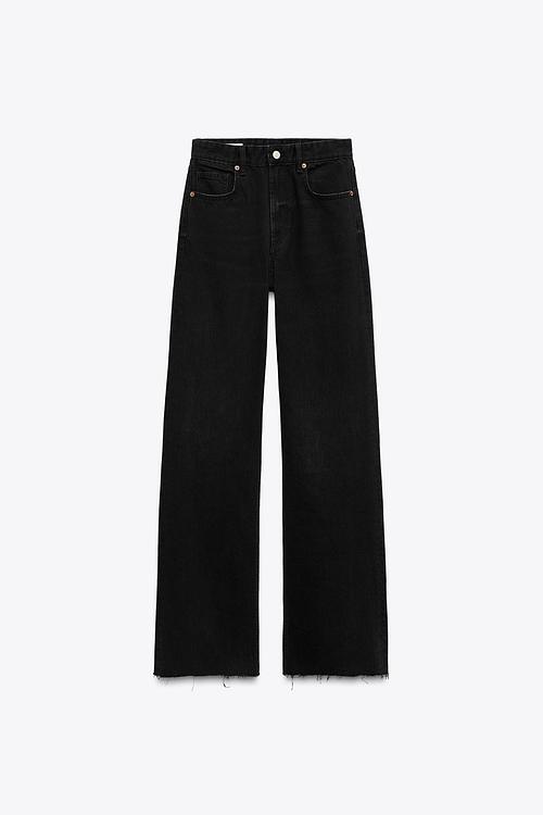 WIDE-LEG-JEANS MIT HOHEM BUND – TRF