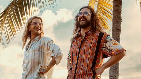Bill und Tom Kaulitz bei den Dreharbeiten zur Netflix-Serie Kaulitz & Kaulitz - Foto: Netflix