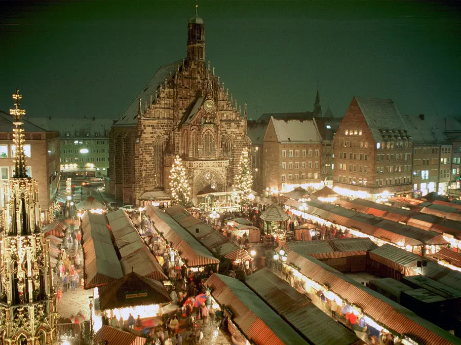 Nürnberg, Deutschland: Christkindlesmarkt Nürnberger Weihnachtsmarkt