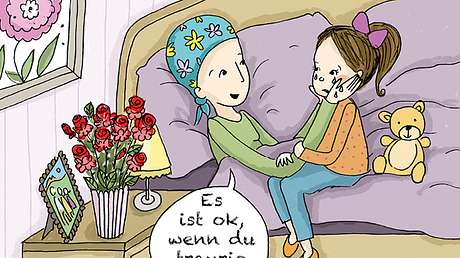Jule ist furchtbar traurig, weil ihr Mama sterben muss. - Foto: edition riedenburg