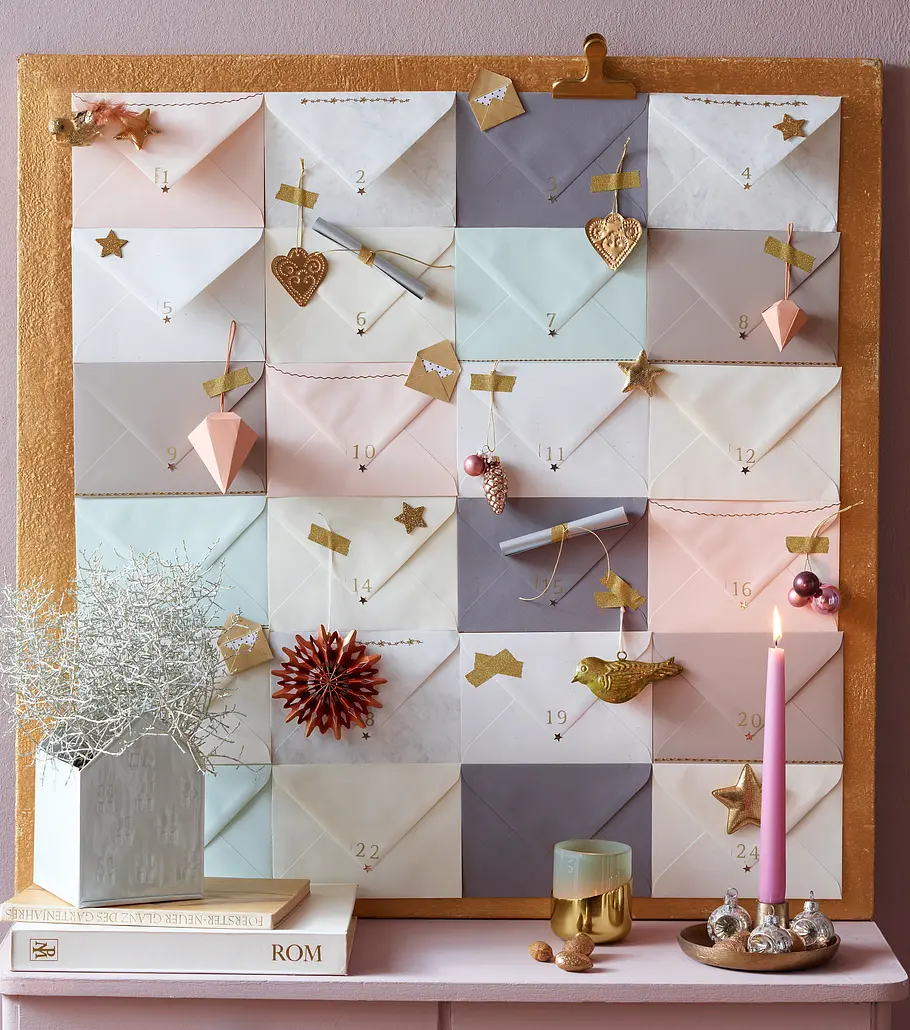 Adventskalender basteln: Briefumschläge Brief-Adventkalender