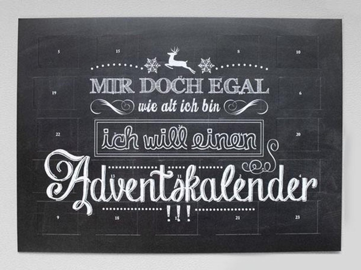 Adventskalender für Erwachsene zum Kaufen Mir doch egal