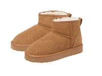 UP2FASHION WOMEN Lammfell Boots, braun oder grau