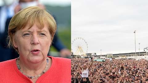 Angela Merkel will das Verbot für Großveranstaltungen verlängern. - Foto: imago images / Revierfoto/ imago images / POP-EYE