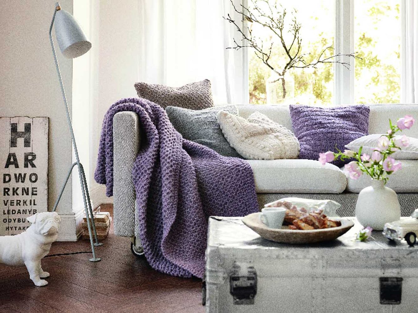 Gemütlich und schön: Diese Decke passt auf jedes Sofa. Gemütlich und schön: Diese Decke passt auf jedes Sofa.