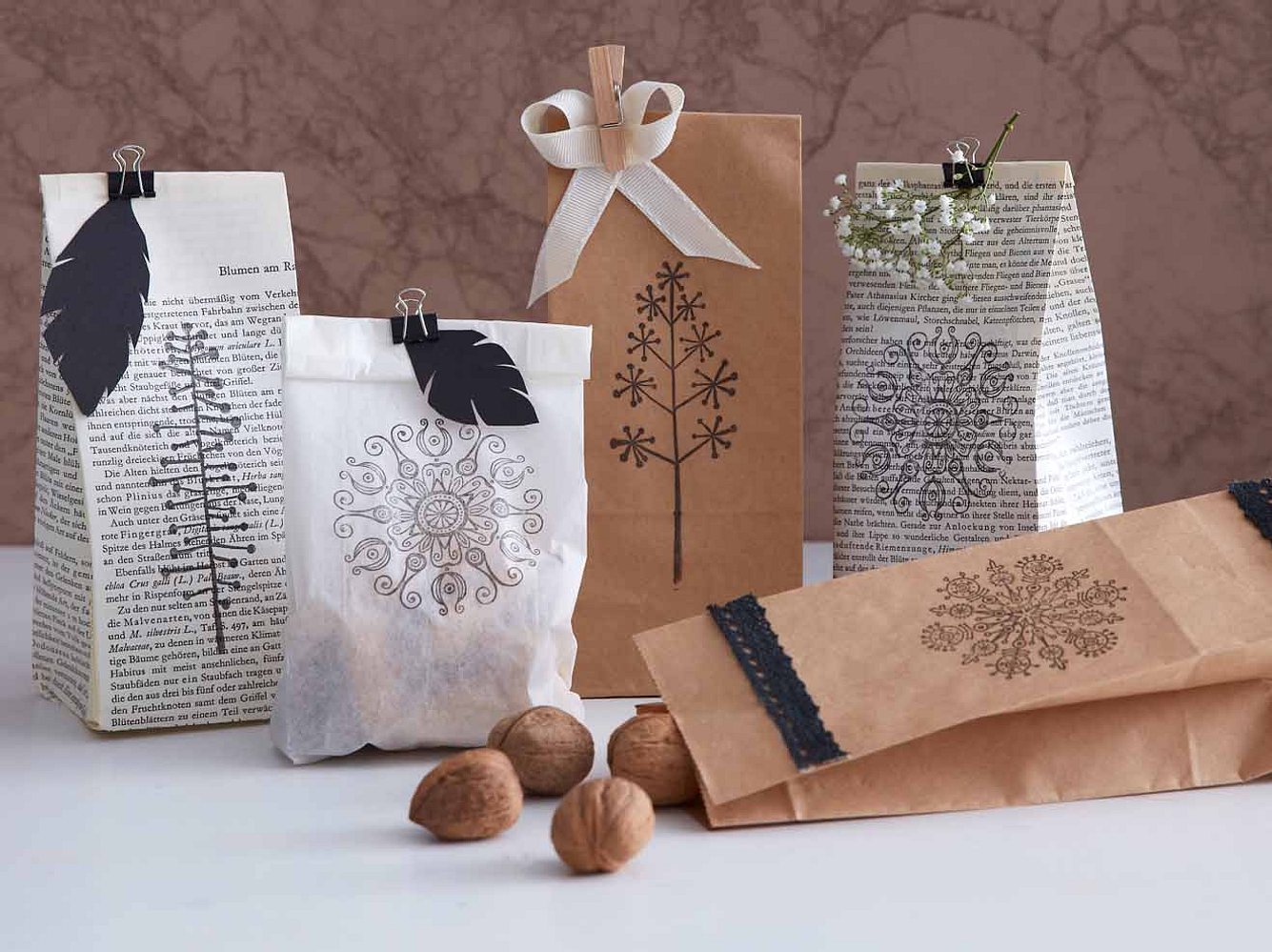 Perfekt für kleine Geschenke: In diesen Tüten können Sie Ihre Weihnachtsgeschenke verpacken.