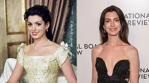 Anne Hathaway in Plötzlich Prinzessin 2 und heute. - Foto: IMAGO / Allstar; IMAGO / SOPA Images