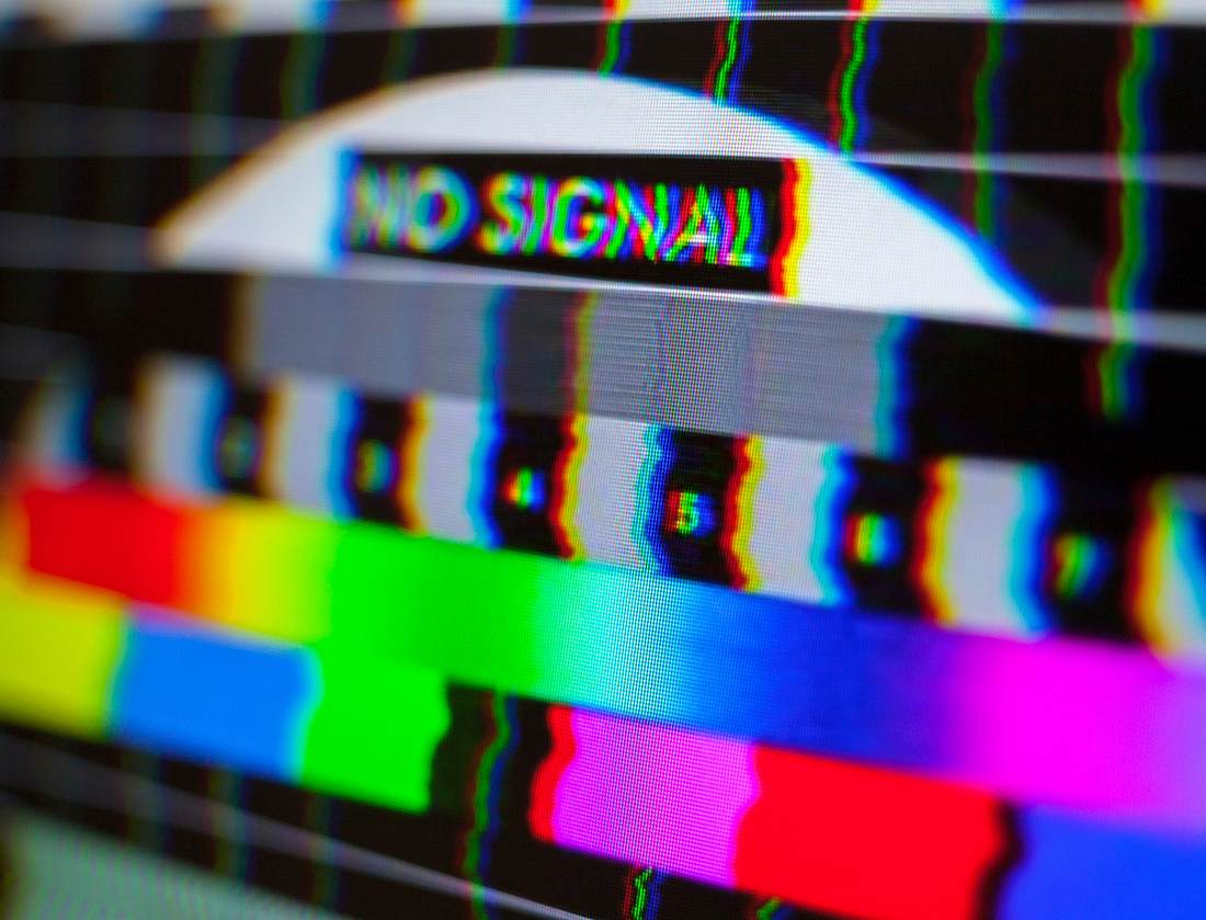 Kein Signal: 4 TV-Sender werden bald eingestellt. (Themenbild)