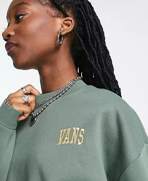 Vans Varsity sweatshirt in green