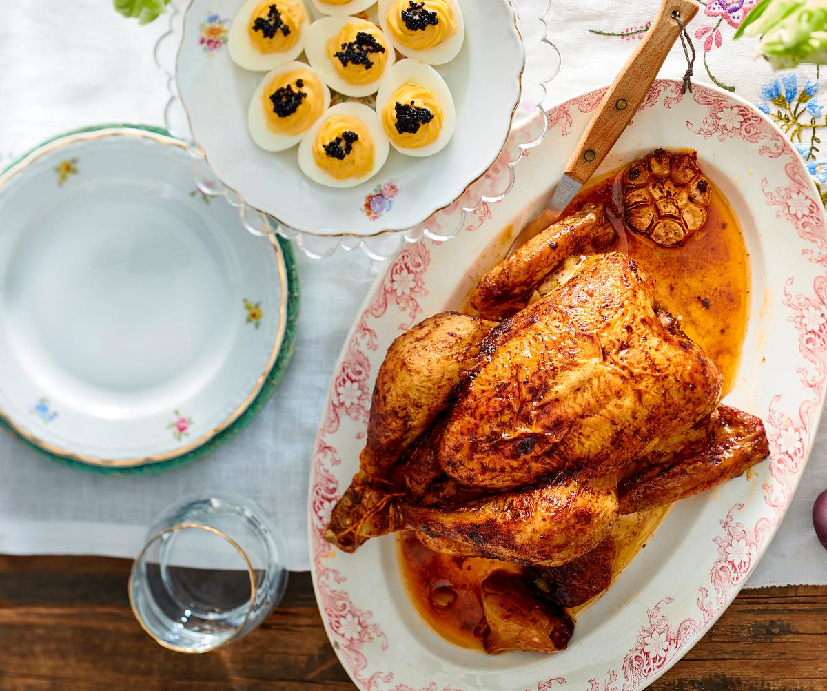 Atkins Rezept ohne Kohlenhydrate: Brathähnchen