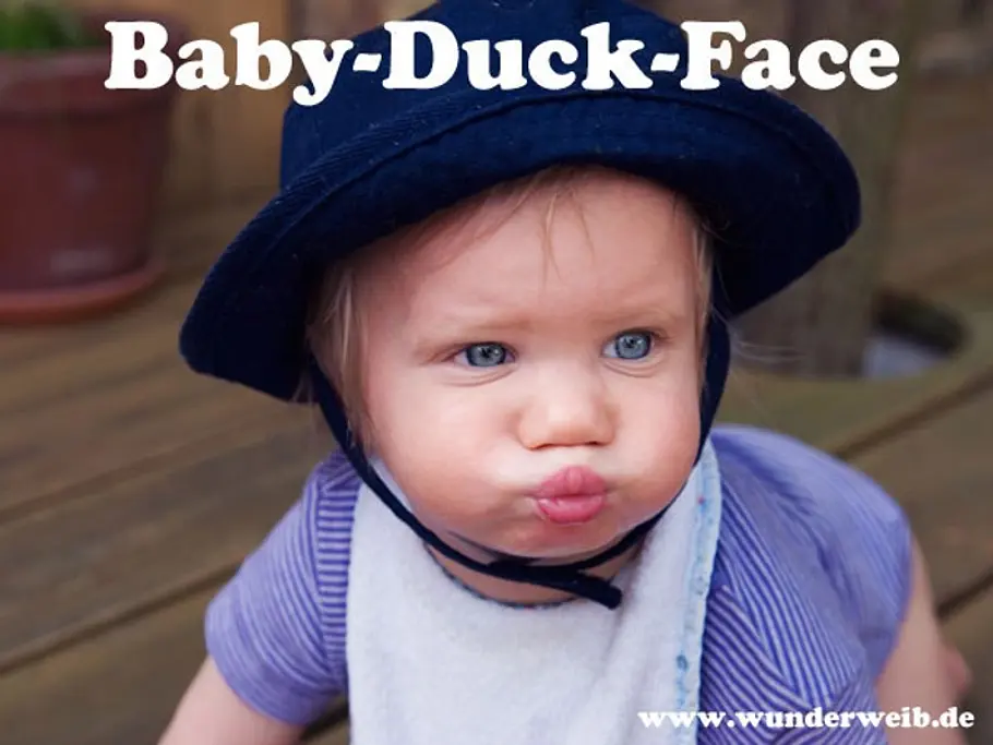 Lustige WhatsApp-Bilder? baby duck face b