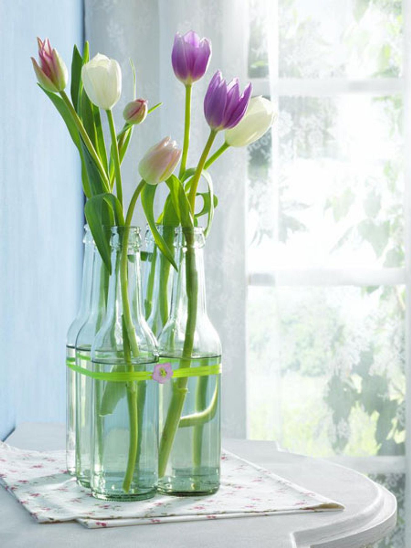 baender basteln diy tulpen
