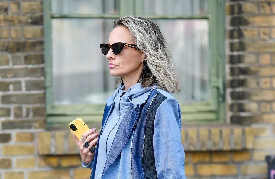 Stufiger Long Bob mit Beach Waves