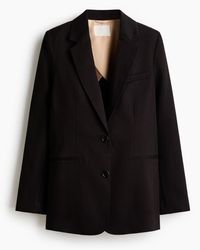 H & M - Einreihiger Blazer, Schwarz