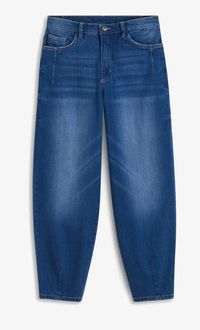 bonprix Barrel-Jeans High Waist Bio-Baumwolle