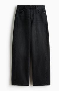 H & M - Jeans mit Barrel-Bein - Schwarz