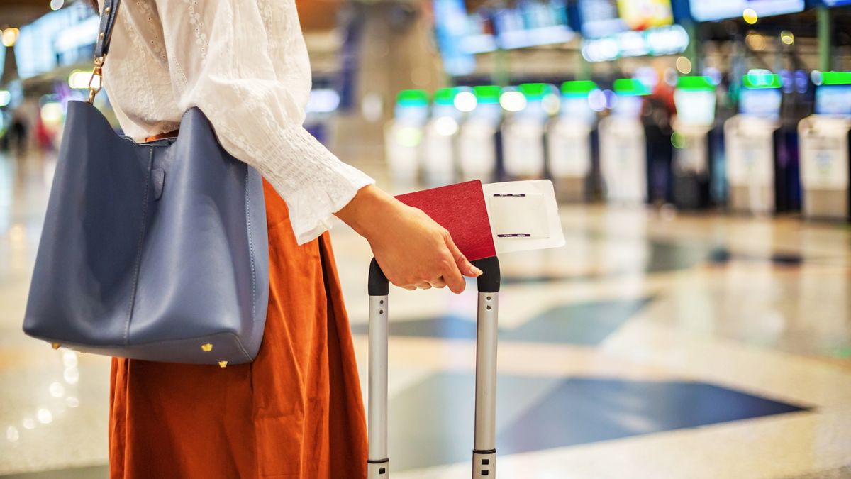 Handgepäck am Flughafen