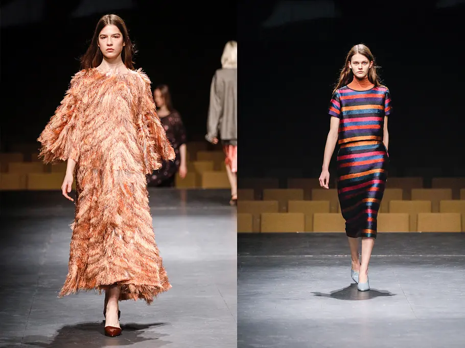 Odeeh Défilé Odeeh zeigen auf der Berlin Fashion Week Kontraste, „Dramen“, die herausfordern.