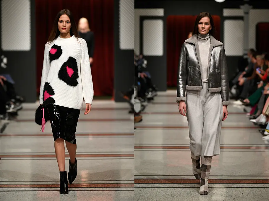 Die Marc Cain-Trainstation auf der Fashion Week Die Marc Cain Fashion Show auf der Berliner Fashion Week 2019.