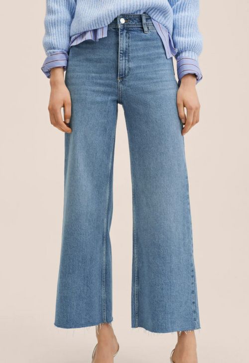 Ankle-Jeans mit hohem Bund