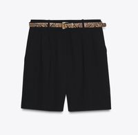 BERMUDA-SHORTS MIT BUNDFALTEN UND GÜRTEL