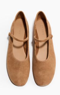 Mary-Janes aus Veloursleder