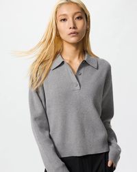 Baumwolle Pullover (soft, Polokragen)