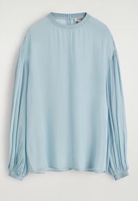 TRANSPARENTE BLUSE MIT BALLONÄRMELN