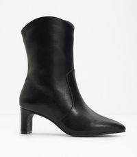 bonprix Stiefeletten mit Blockabsatz, schwarz