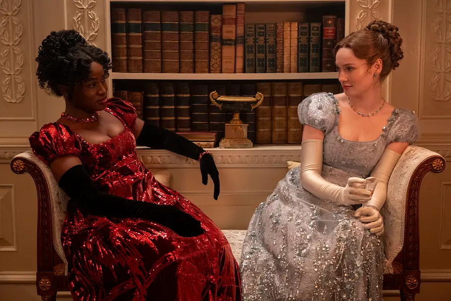 Michaela und Francesca in „Bridgerton“ Staffel 4.
