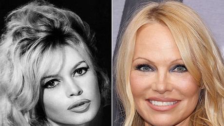 Brigitte Bardot und Pamela Anderson - Foto: Collage: Redaktion Wunderweib, John Kisch Archive / Kontributor / Getty Images, Taylor Hill / Kontributor / Getty Images