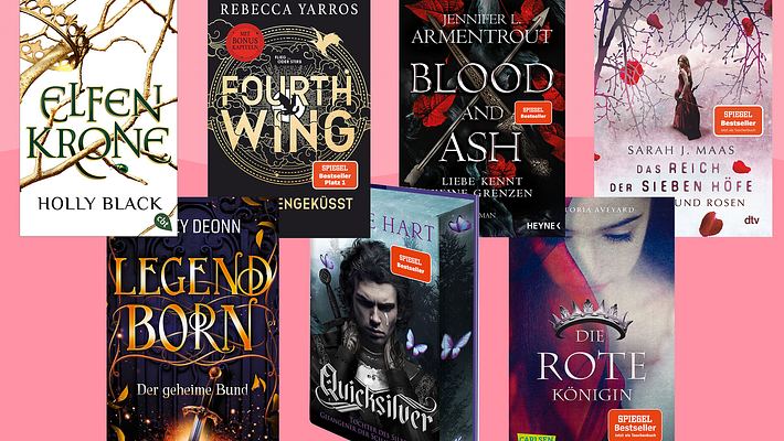 Romantasy-Buchcover-Collage - Foto: cbt, Heyne, dtv, Penguin, Carlsen (Collage Wunderweib.de)