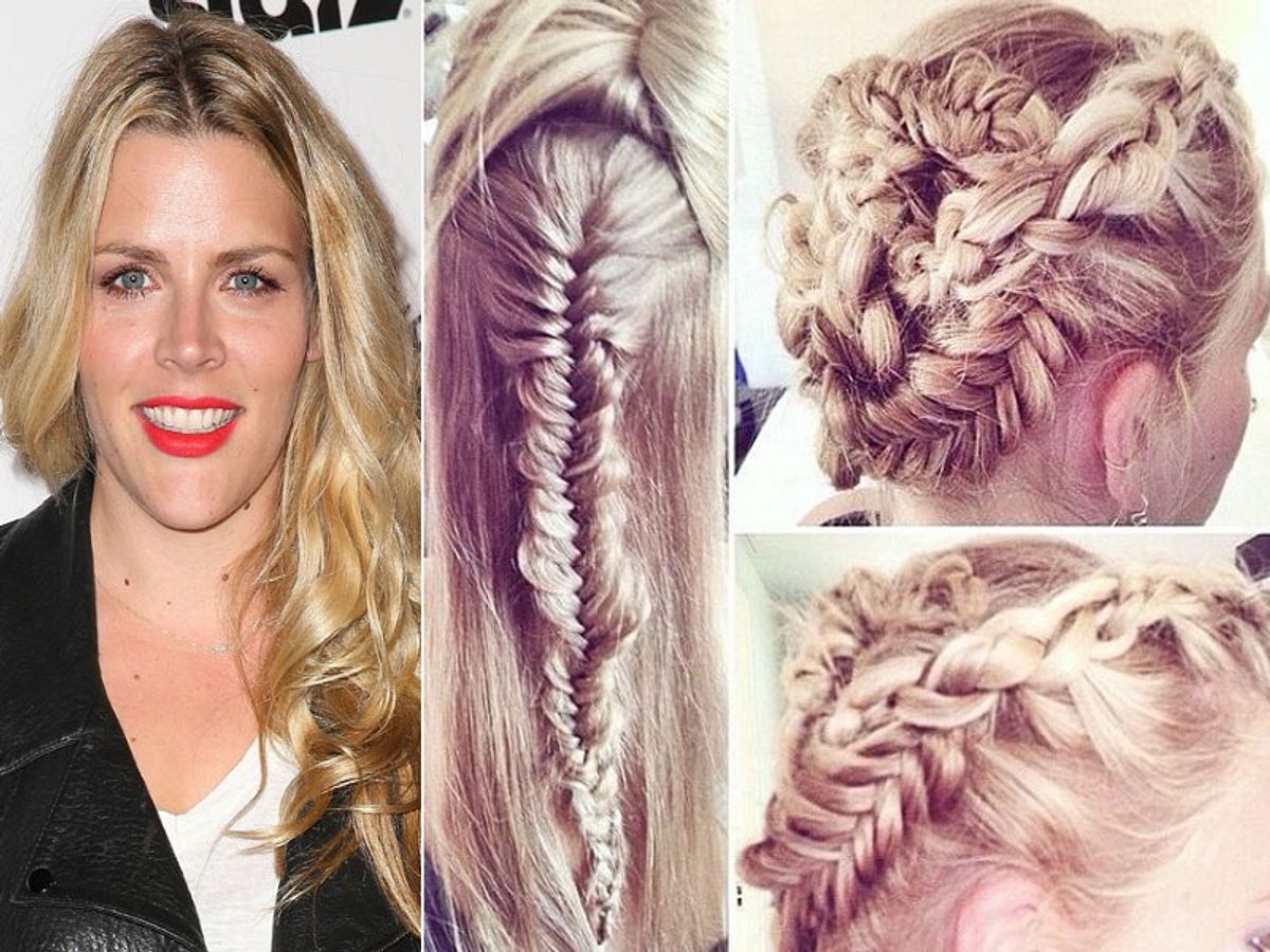 Busy Philipps: Komplizierte Flechtfrisur busy philipps komplizierte flechtfrisur
