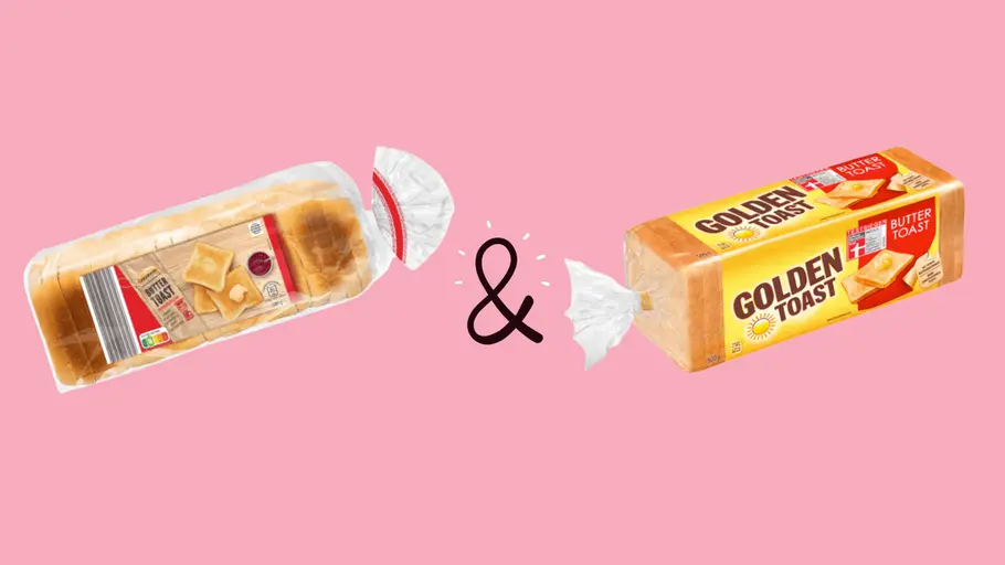 Buttertoast Goldähren vs Golden Toast