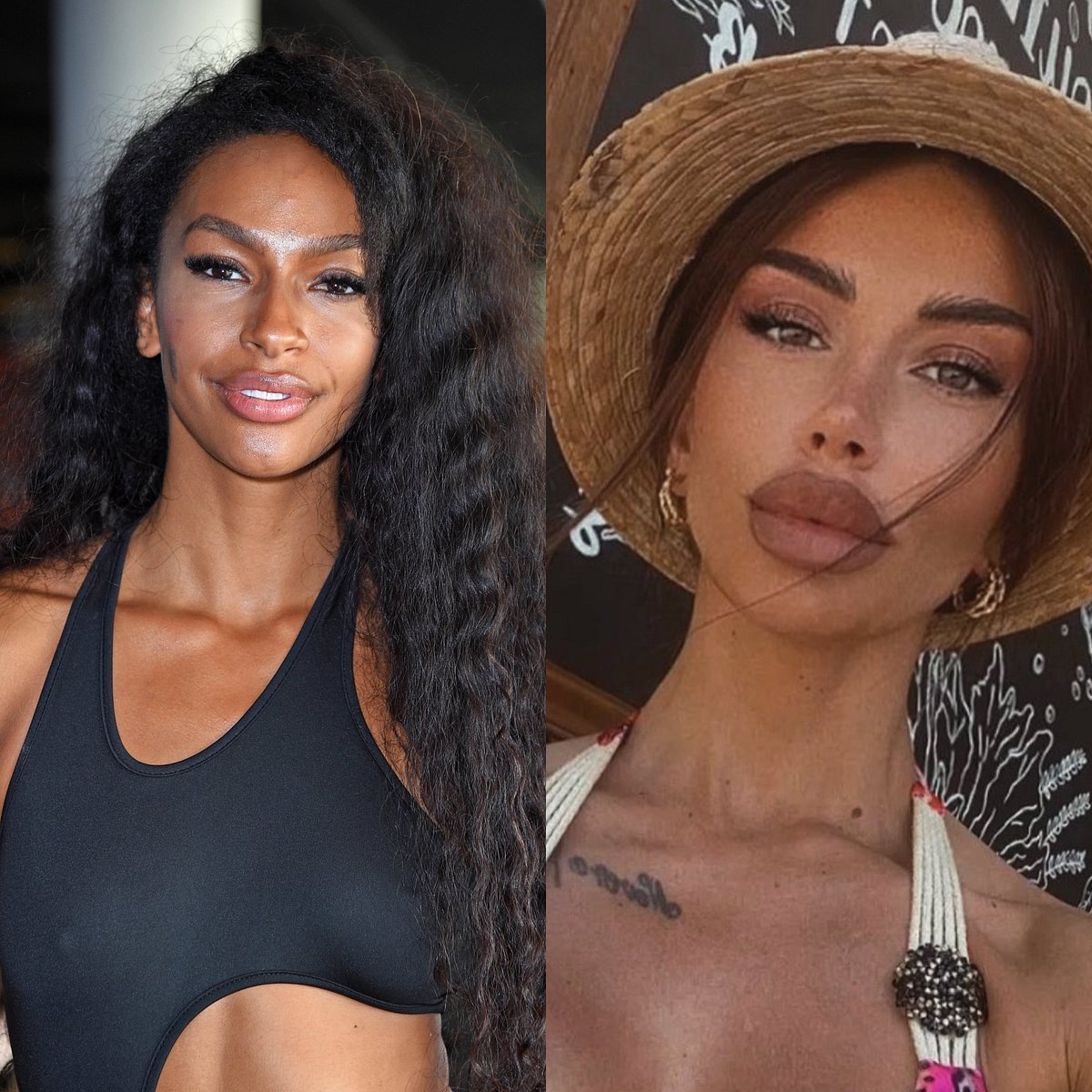 Christina Dimitriou und Cecilia Asoro, Kandidaten der Reality TV-Show “The50