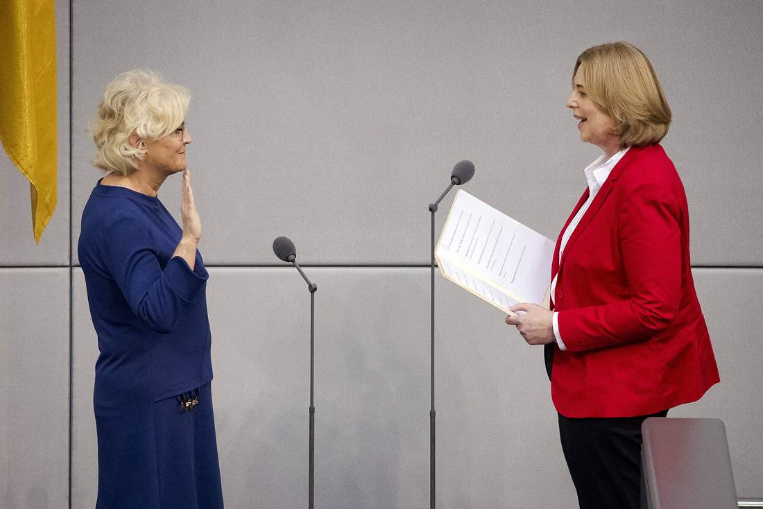 Christine Lambrecht und Bärbel Bas Christine Lambrecht und Bärbel Bas