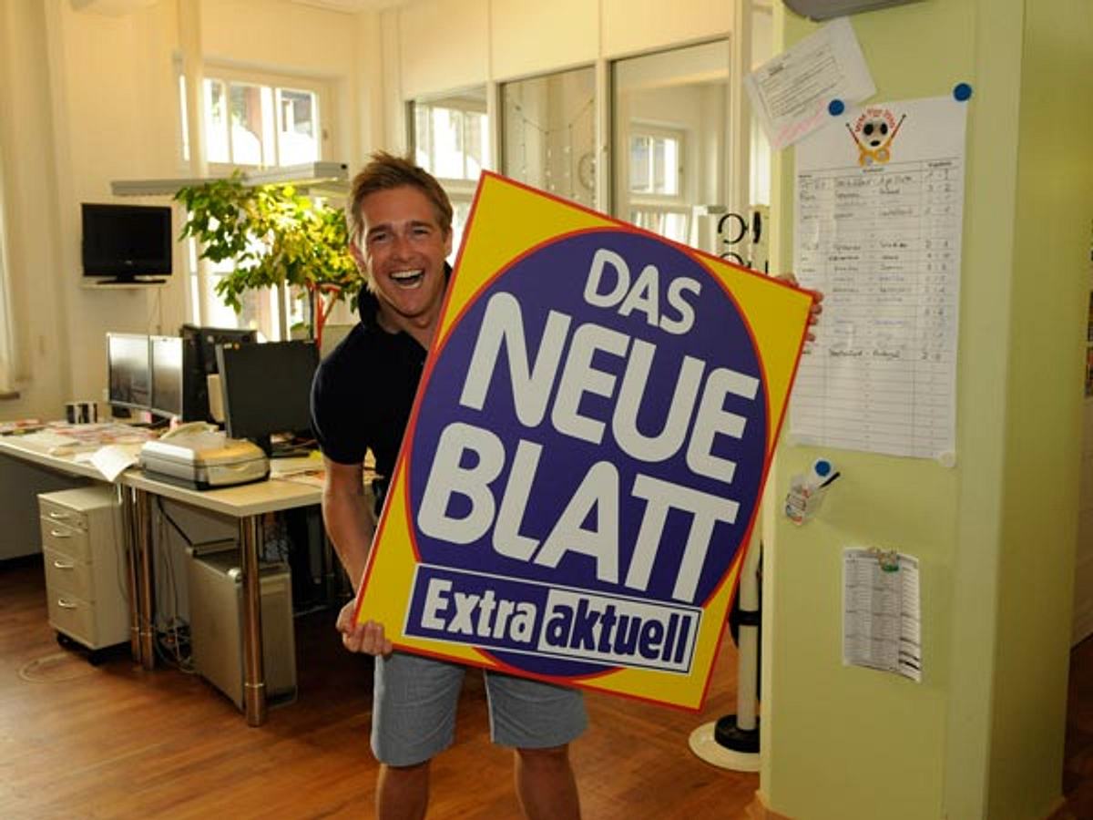 Christoff in der Redaktion von DAS NEUE BLATT