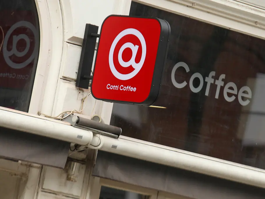 Cotti Coffee Cotti Coffee - Schild der Filiale in Hamburg St. Georg