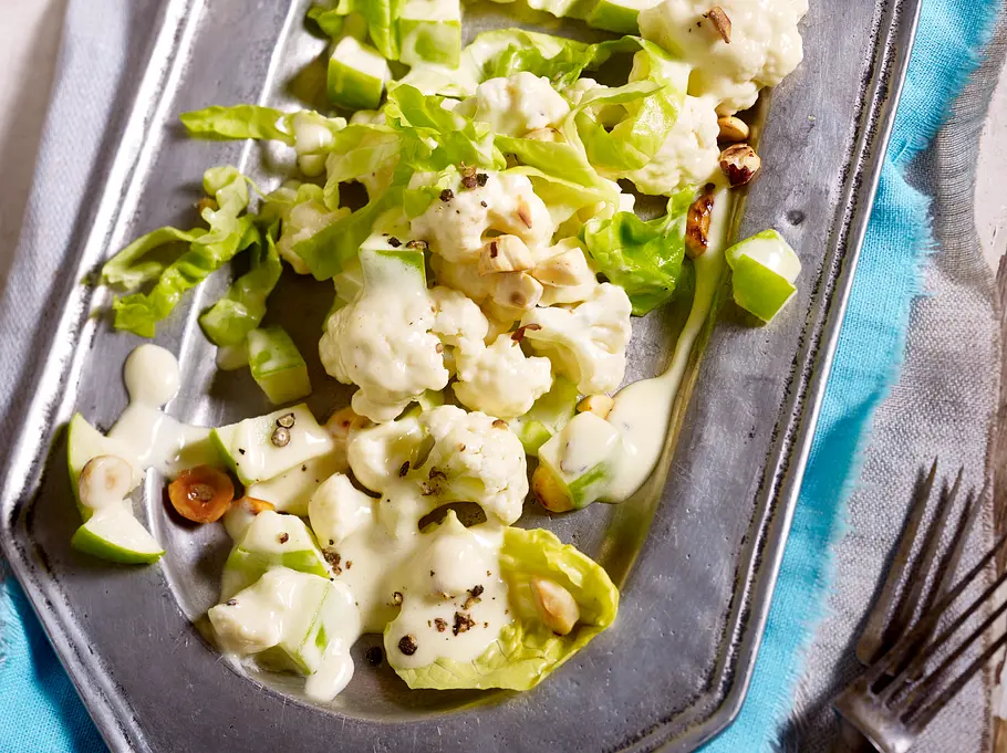Cremiger Blumenkohlsalat Cremiger Blumenkohlsalat
