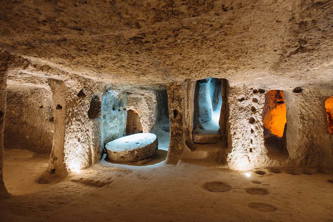 Höhlenhotels unter der Erde in Kappadokien