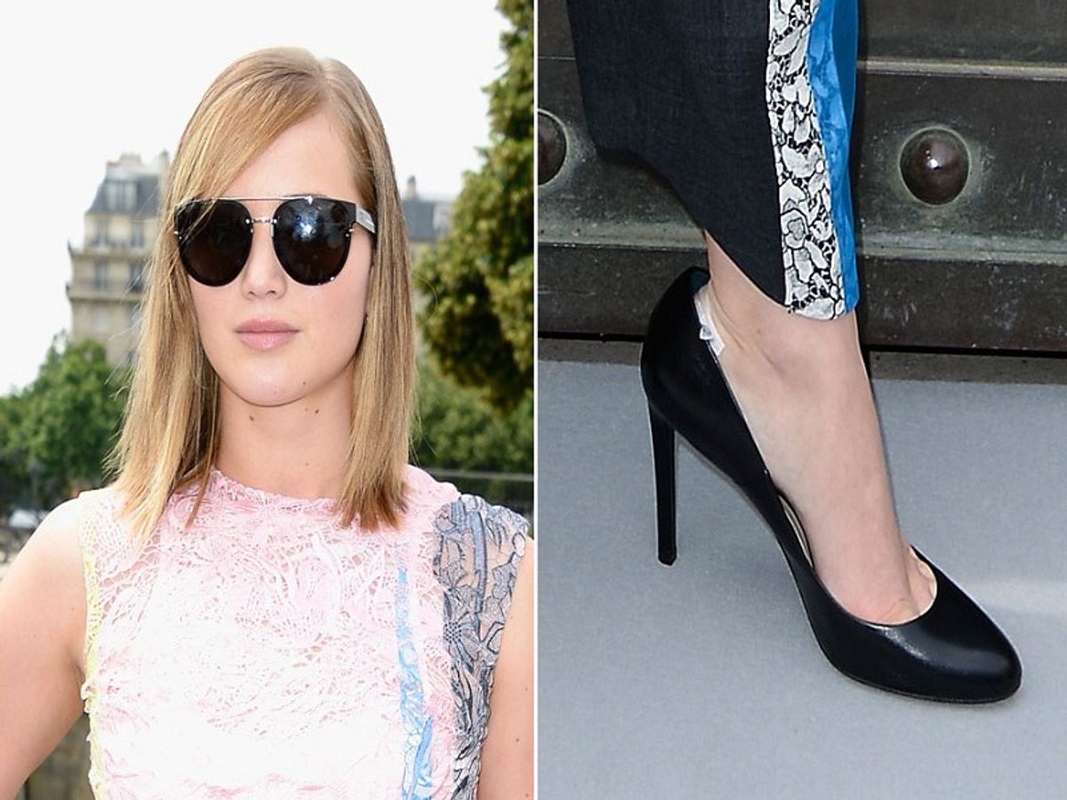 die unbequemen high heels der stars jennifer lawrence schuhe sind zu gross