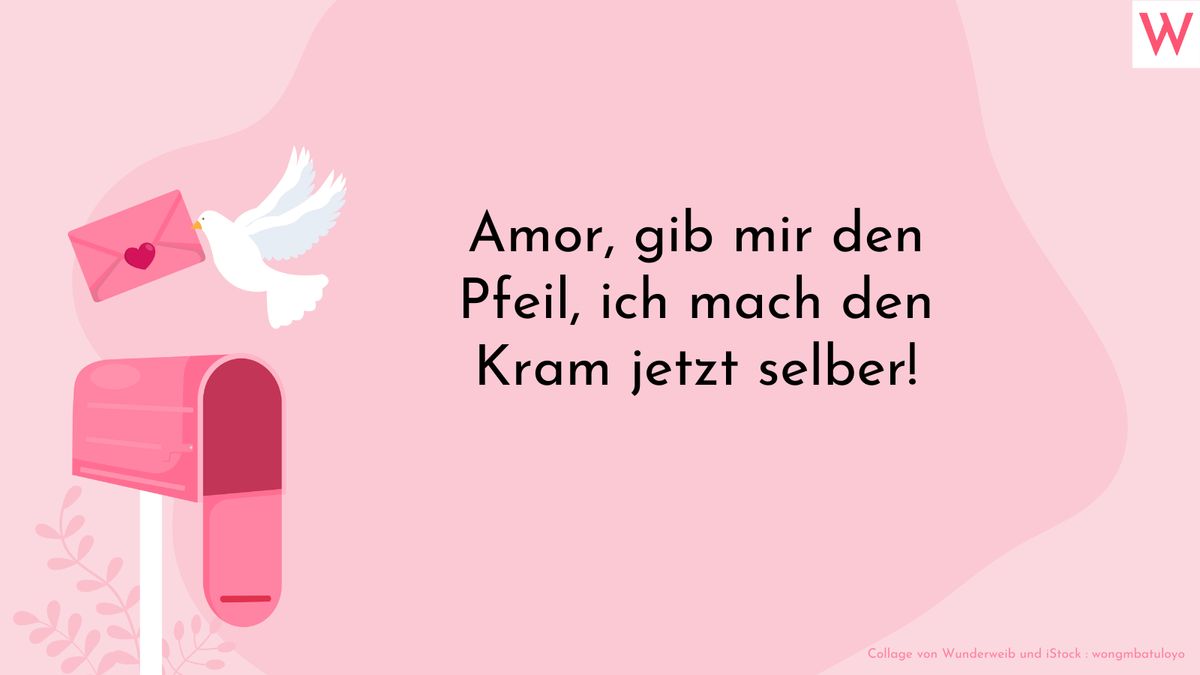 Amor, gib mir den Pfeil, ich mach den Kram jetzt selber!