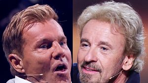 Thomas Gottschalk vs. Dieter Bohlen: Jetzt eskaliert der Zoff! - Foto: IMAGO / Panama Pictures (links) & Andreas Rentz/Getty Images (rechts), Collage: Wunderweib Redaktion