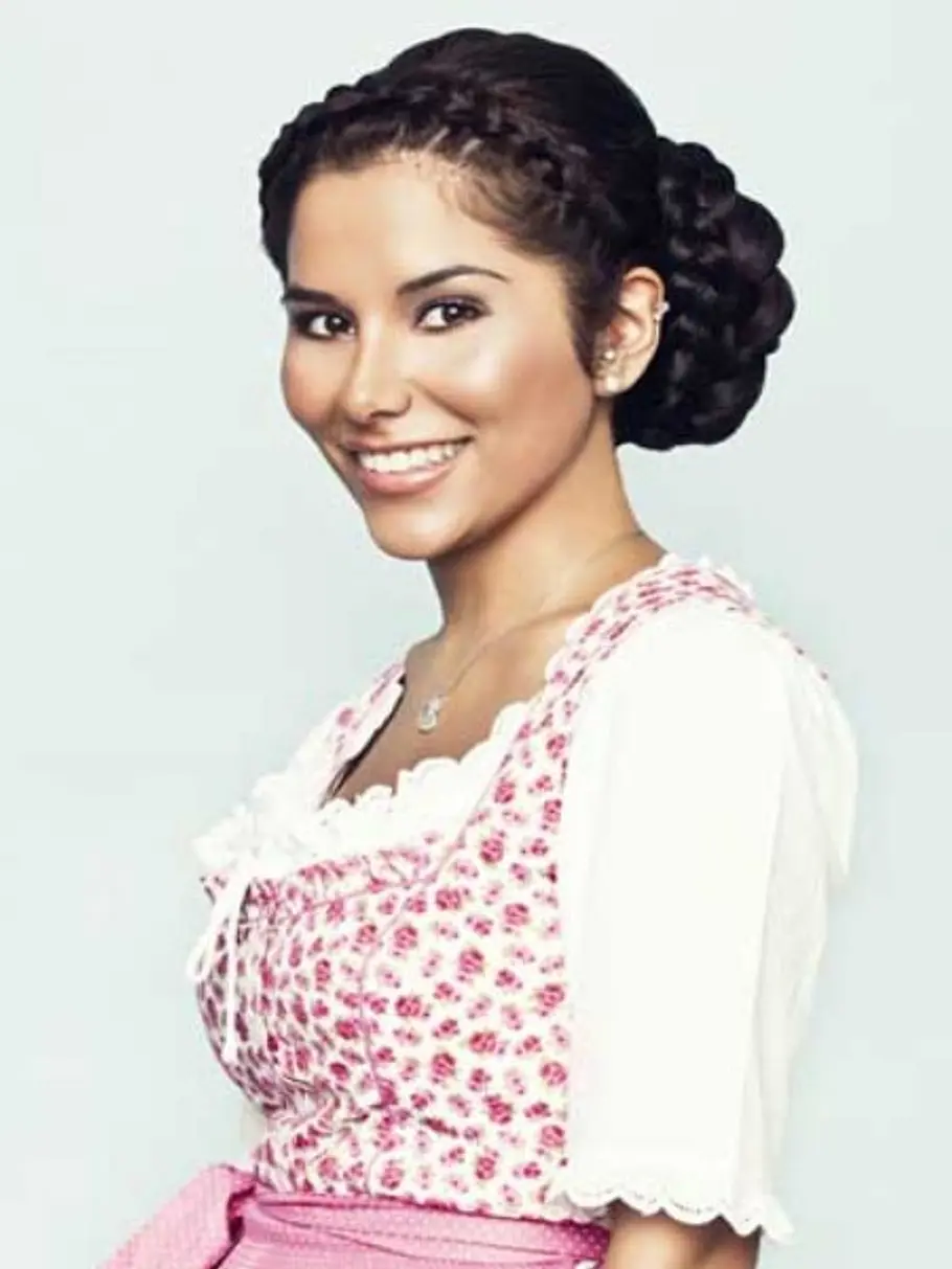 Kranzflechtung mit Knoten: dirndl frisuren traub