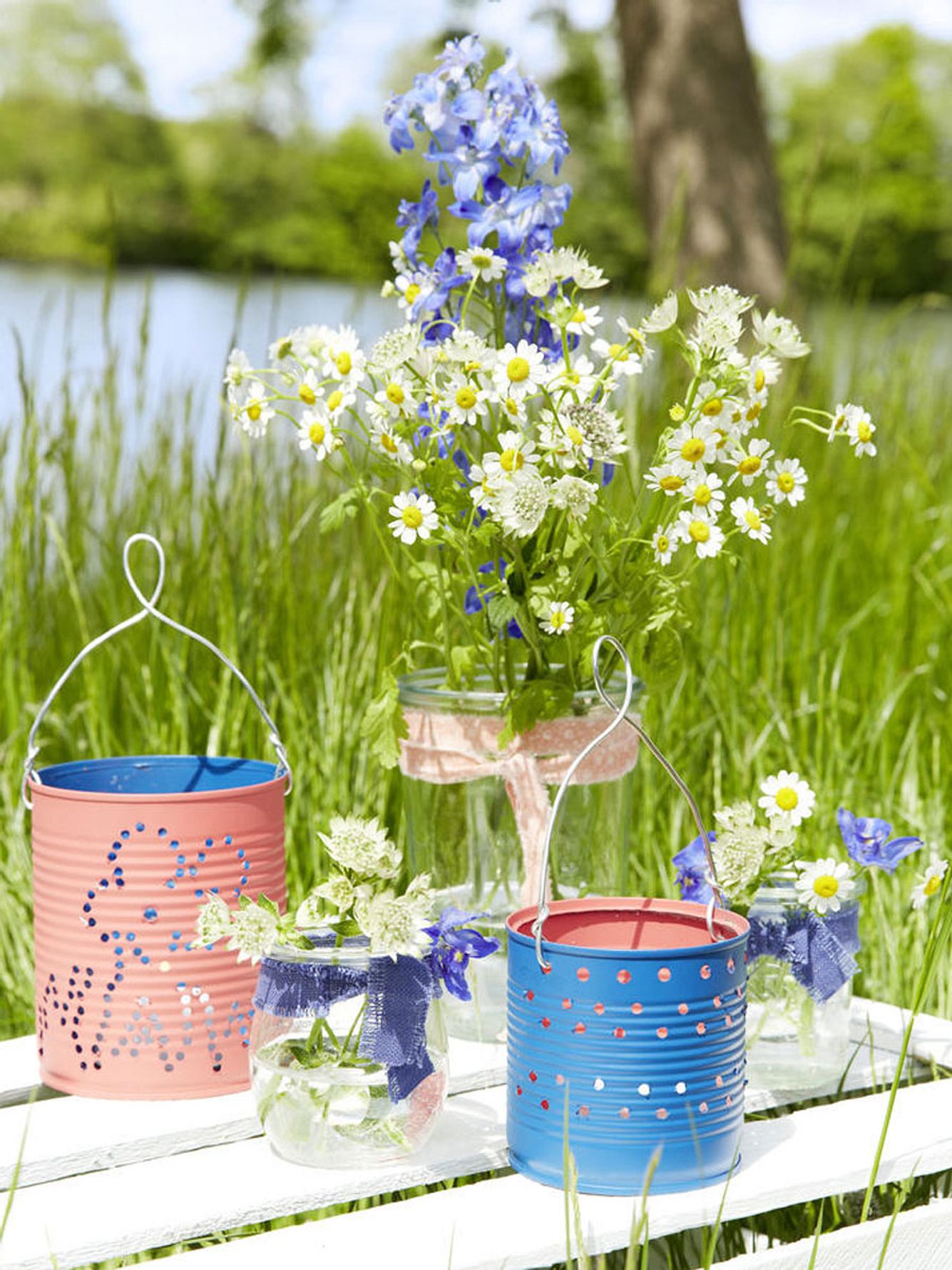 diy windlichter garten
