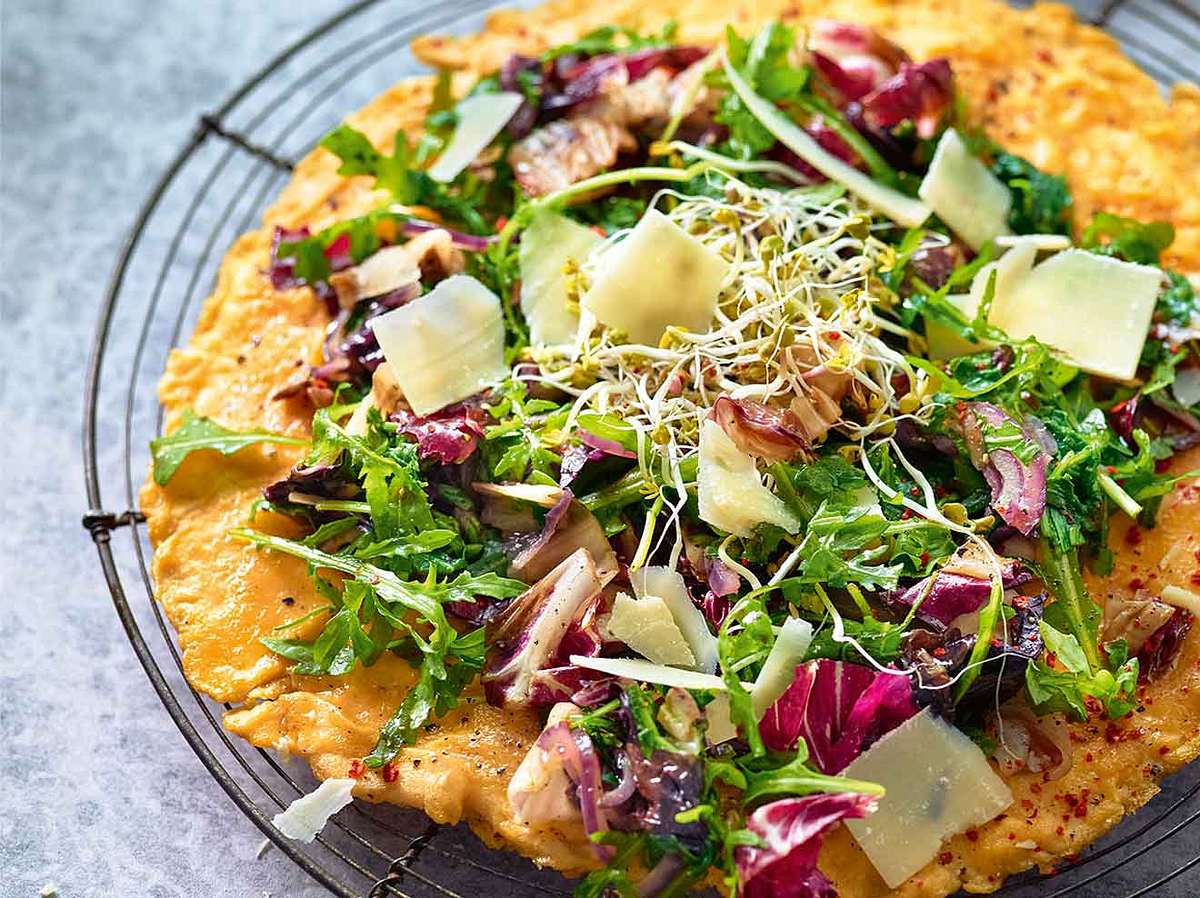 Doc Fleck Rezepte: Omelett mit Radicchio, Rucola und Parmesan