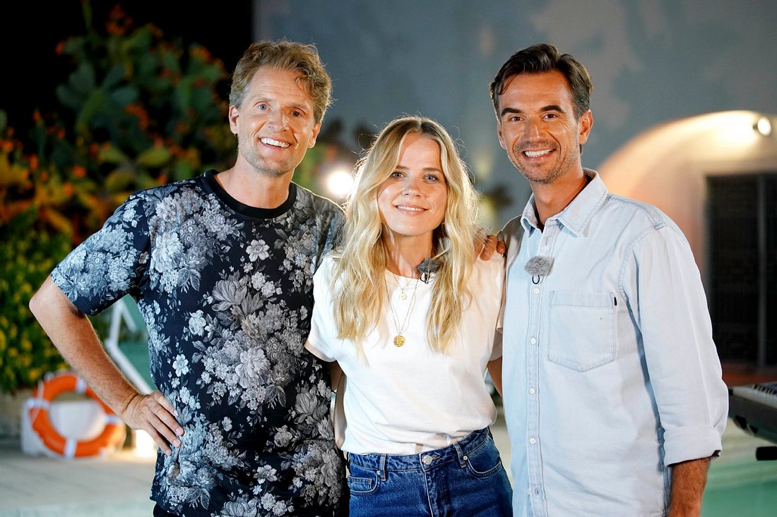 Toby Gad, Ilse DeLange und Florian Silbereisen Toby Gad, Ilse DeLange und Florian Silbereisen