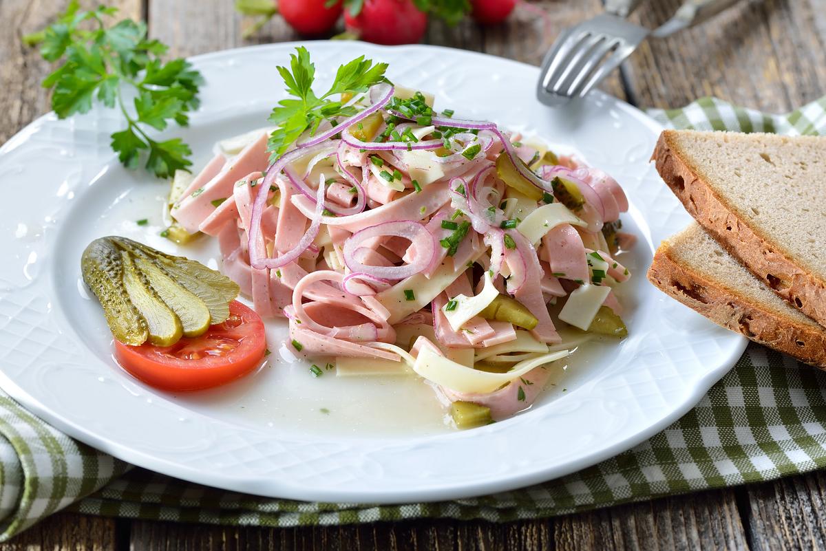 Käse-Wurst-Salat