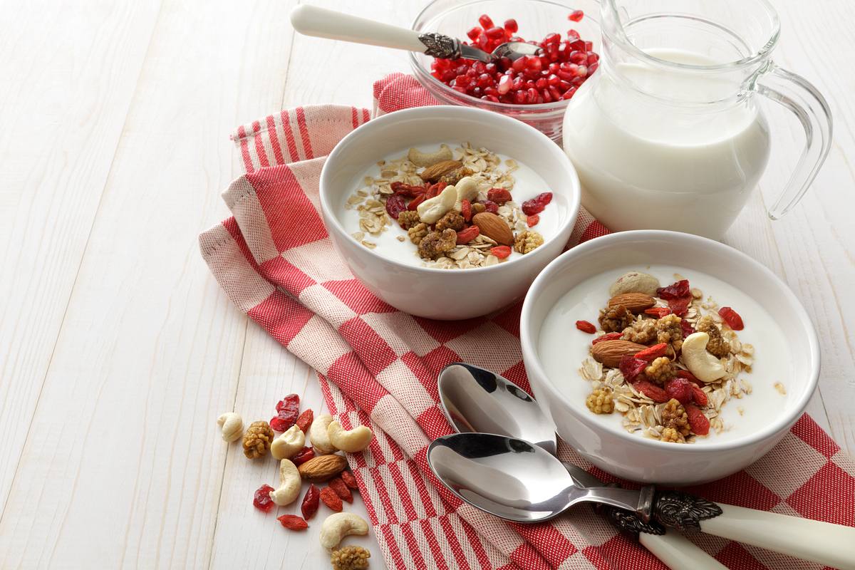 Joghurt mit Goji-Beeren