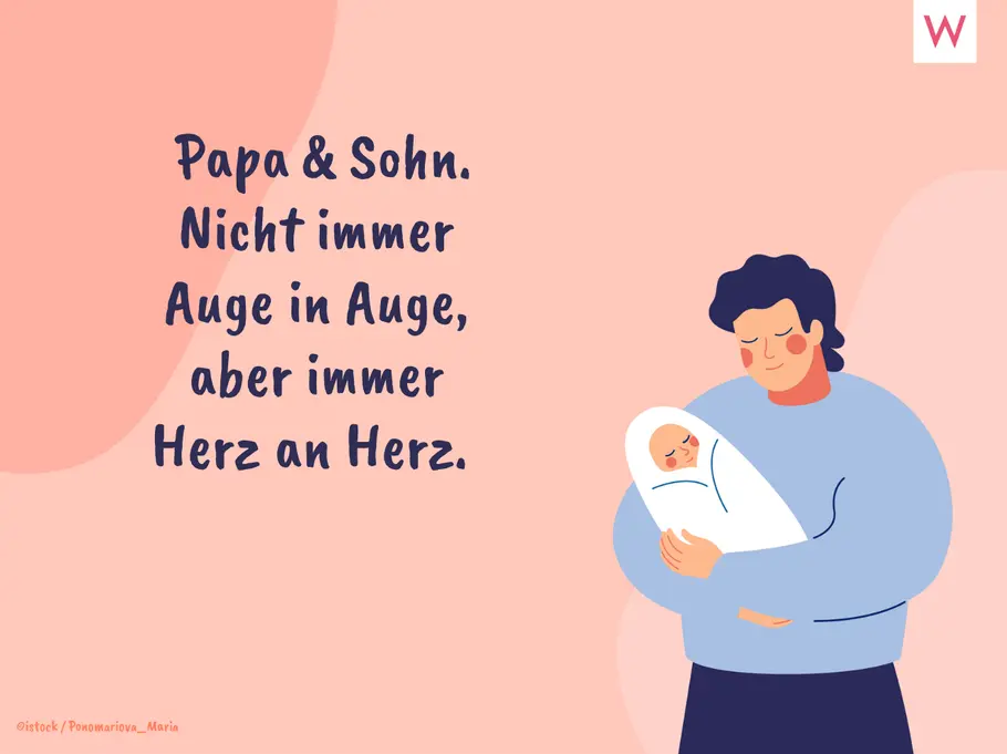 Papa & Sohn. Nicht immer Auge in Auge, aber immer Herz an Herz. Papa & Sohn. Nicht immer Auge in Auge, aber immer Herz an Herz.